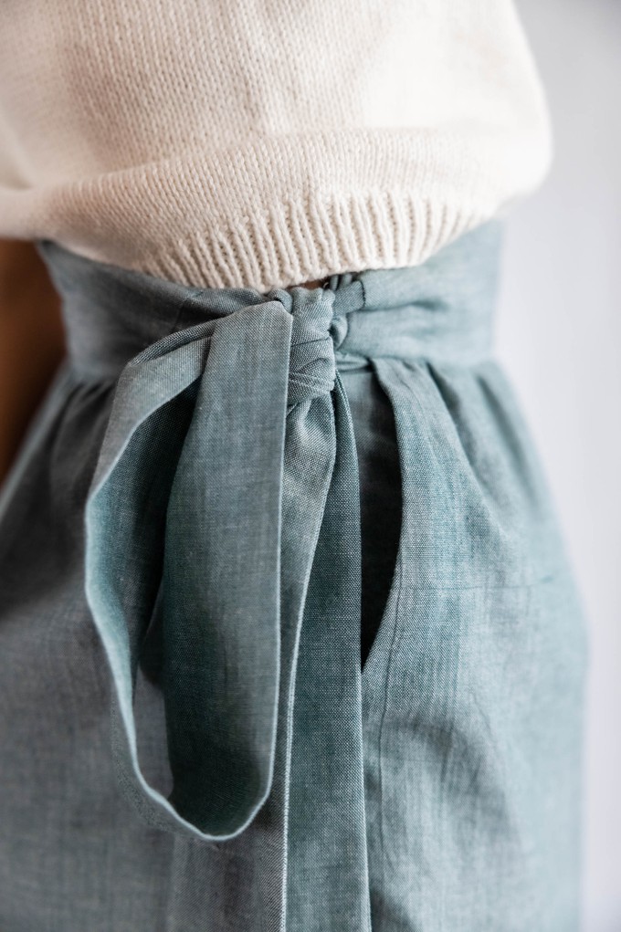 Organic Cotton Pants Rajni Eukalyptus from Jyoti - Fair Works