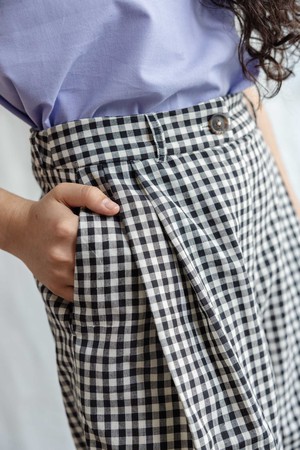 Organic Cotton Shorts Kamala Checked from Jyoti - Fair Works
