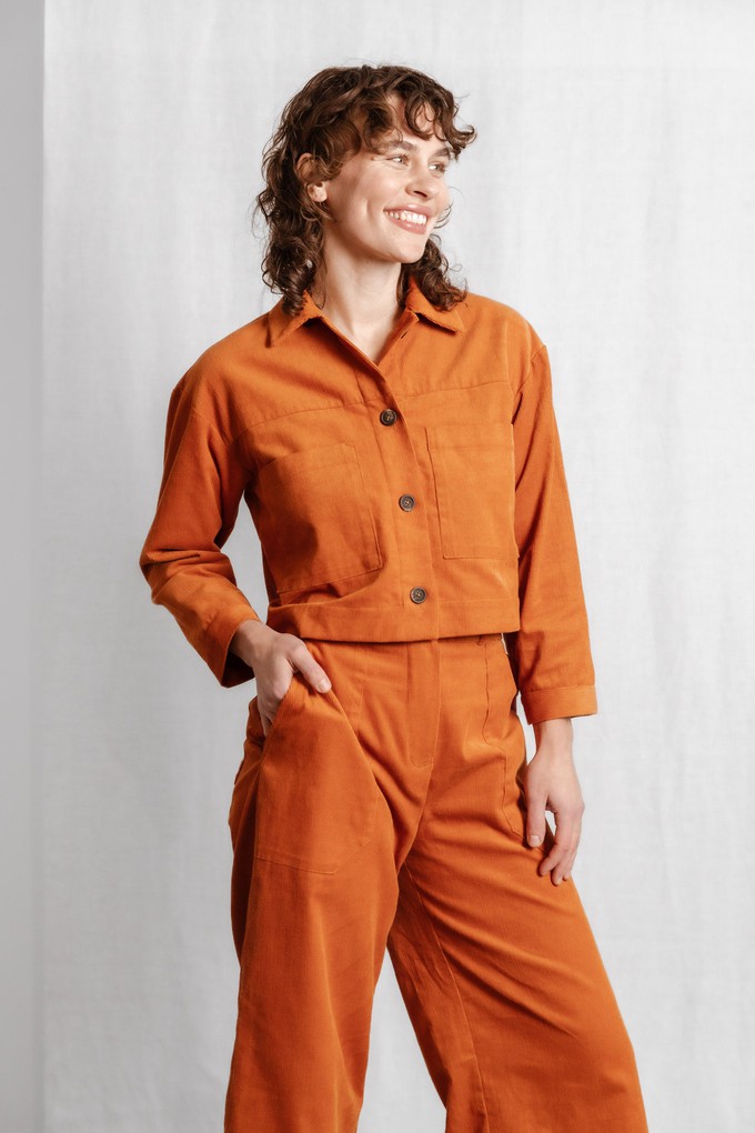 Organic cotton corduroy shacket Mayur Bernstein from Jyoti - Fair Works