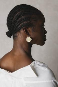 Earring Jinkago brass via Jyoti - Fair Works