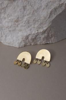 Earring Baarish Brass via Jyoti - Fair Works