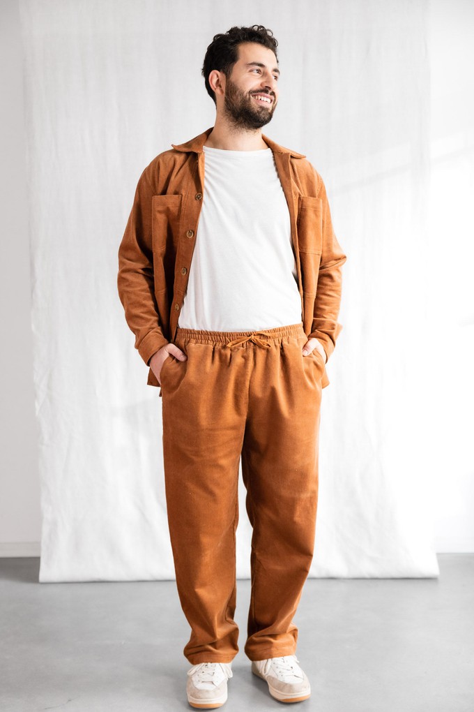 Organic cotton corduroy trousers Jhan Zimt from Jyoti - Fair Works