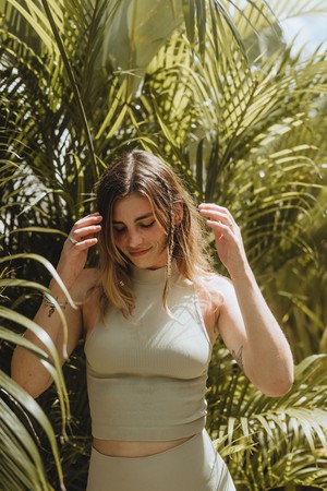 High neck Top | Sage from Kaly Ora