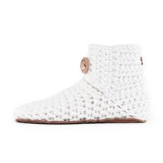 Snow Bamboo Wool Bootie Slippers via Kingdom of Wow!