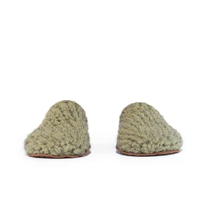 Winter Moss Wool Bamboo Slippers from Kingdom of Wow!