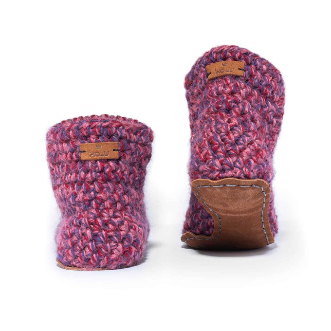 Heather Wool Bamboo Bootie Slippers from Kingdom of Wow!