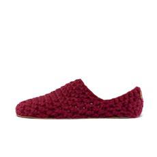 Wine Bamboo Wool Slippers via Kingdom of Wow!