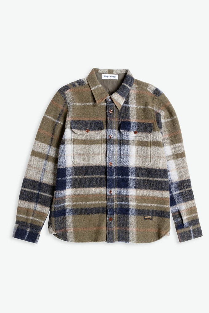 DONOVAN | BURNT OLIVE CHECK from Kings of Indigo
