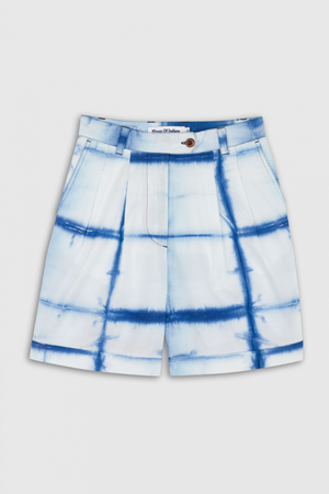 MARISOL SHORT | SHIBORI NATURAL INDIGO from Kings of Indigo