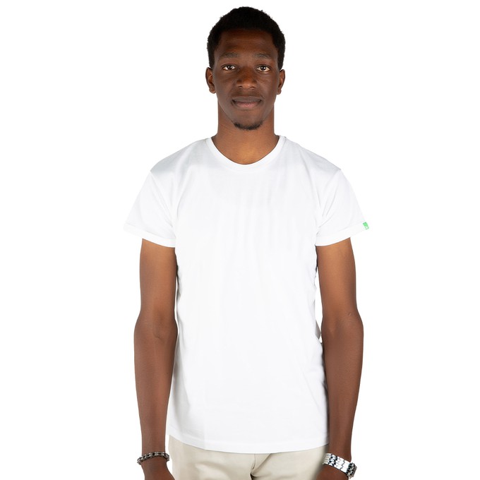 3X BASIC Men Shirt White from Kipepeo-Clothing