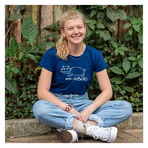 HIPPO Women Shirt Midnight blue from Kipepeo-Clothing HIPPO Women Shirt Midnight blue from Kipepeo-Clothing