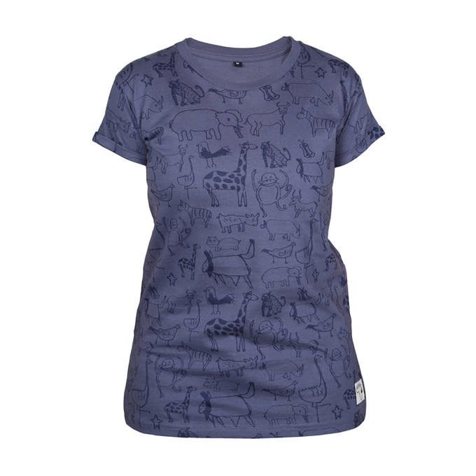 WANYAMA Women Shirt Charcoal from Kipepeo-Clothing