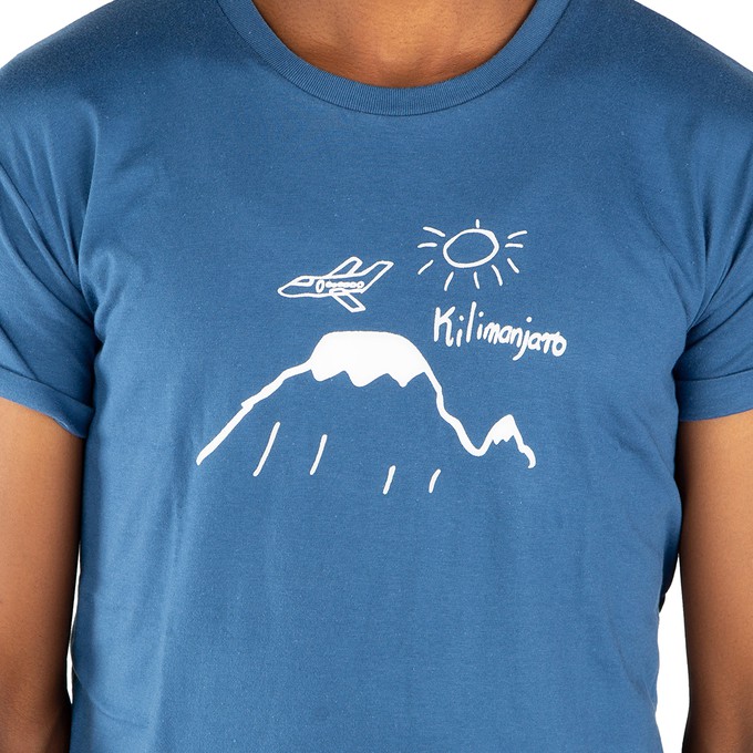 KILIMANJARO Men Shirt Blue from Kipepeo-Clothing