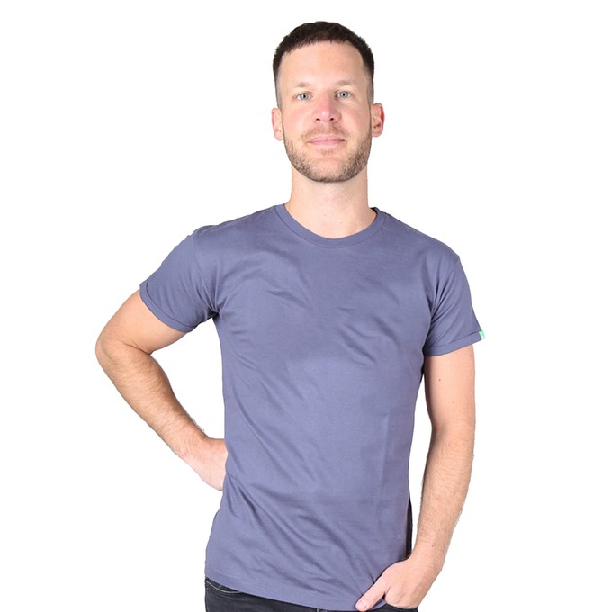 BASIC Männer T-Shirt Charcoal grau from Kipepeo-Clothing
