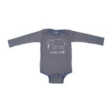 ELEPHANT Babybody Dark Green van Kipepeo-Clothing