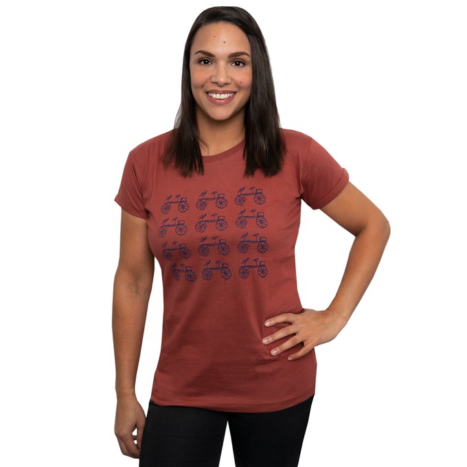 BAISIKELI Women Shirt Marsala from Kipepeo-Clothing BAISIKELI Women Shirt Marsala from Kipepeo-Clothing