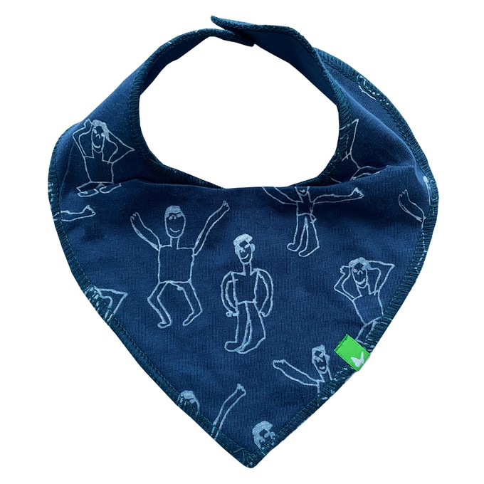 DANSI Baby Bib Blue from Kipepeo-Clothing