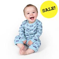 CARS Baby Pyjama Light Blue via Kipepeo-Clothing