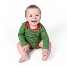 CROCODILES Babybody Green van Kipepeo-Clothing
