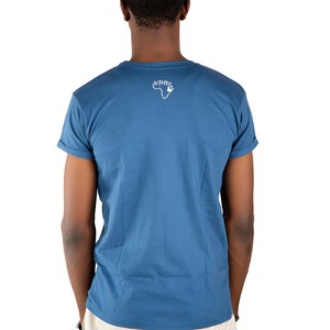 KILIMANJARO Men Shirt Blue from Kipepeo-Clothing