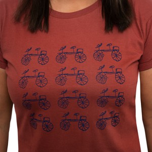 BAISIKELI Women Shirt Marsala from Kipepeo-Clothing BAISIKELI Women Shirt Marsala from Kipepeo-Clothing