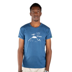 KILIMANJARO Men Shirt Blue from Kipepeo-Clothing