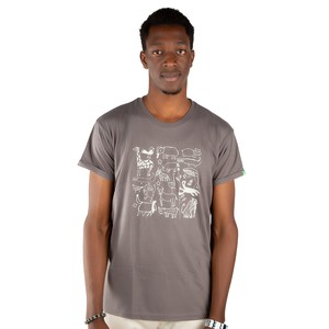 SERENGETI Men Shirt Dark Grey from Kipepeo-Clothing