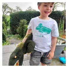 CROCODILES Kids Shirt Green via Kipepeo-Clothing