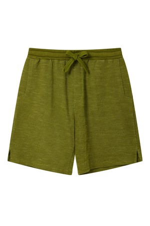 CALUM - Organic cotton shorts - Green melange from KOMODO