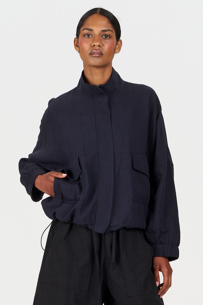 KOKO Tencel Linen Jacket - Navy from KOMODO