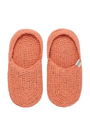 HIDE - Handknitted Wool Slipper Peach from KOMODO