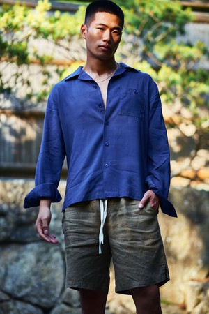 JERRY - Linen Shorts Khaki from KOMODO