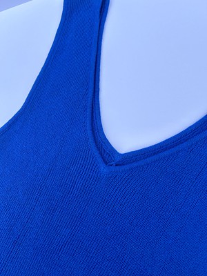 YANA - Organic Cotton Vest Blue Sapphire from KOMODO