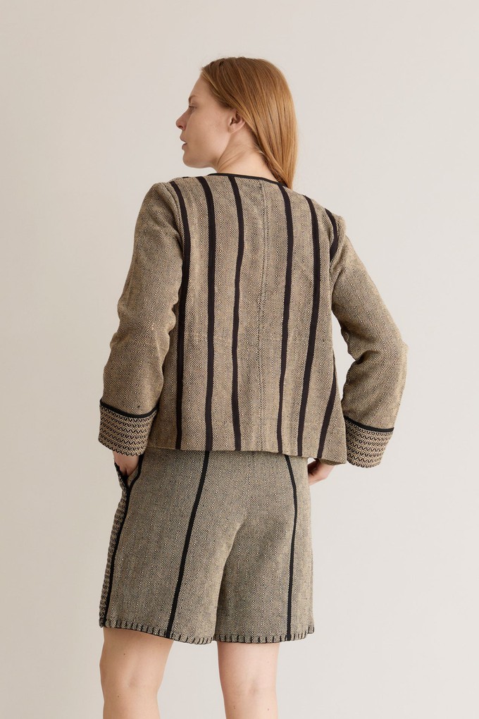 NORA - Hand Loomed Cotton Patchwork Jacket from KOMODO