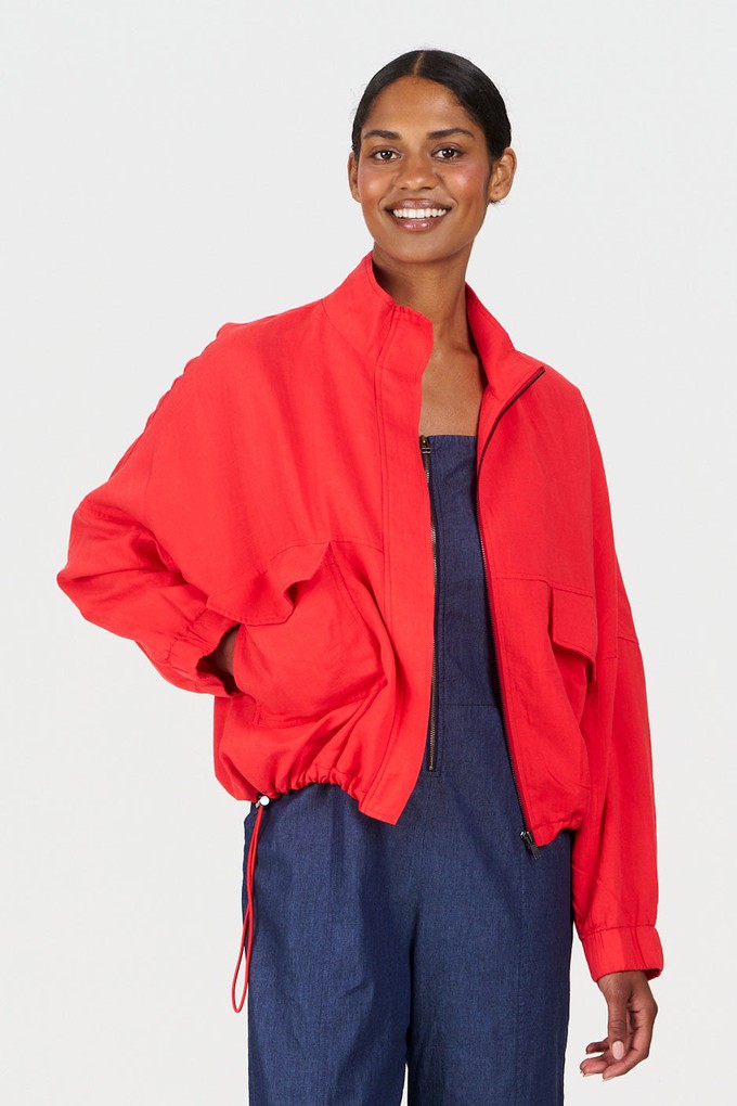 KOKO Tencel Linen Jacket - coral from KOMODO