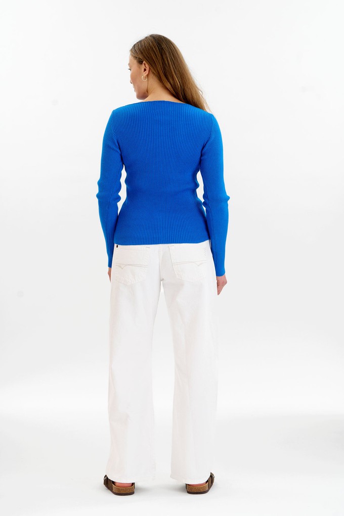WASABI Organic Cotton Rib Knit Top - Blue from KOMODO
