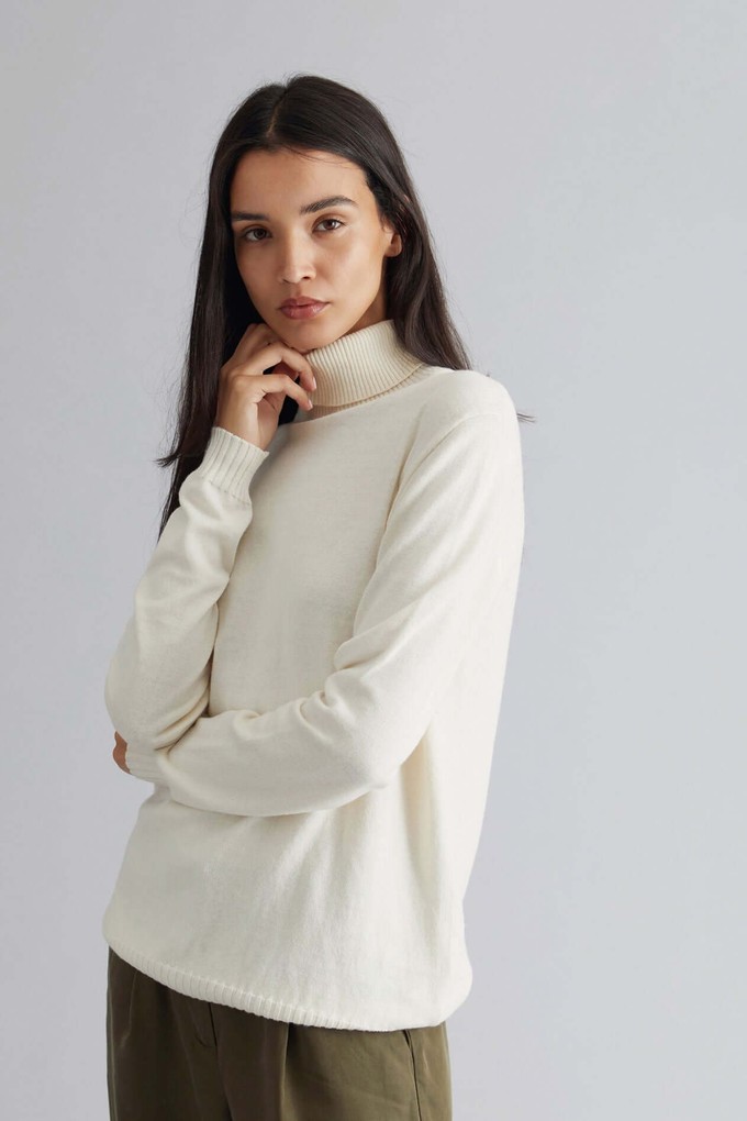 ADIL - Organic Cotton Jumper White from KOMODO