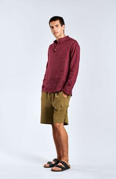 JASPER - Organic Cotton Shorts Green Patchwork via KOMODO