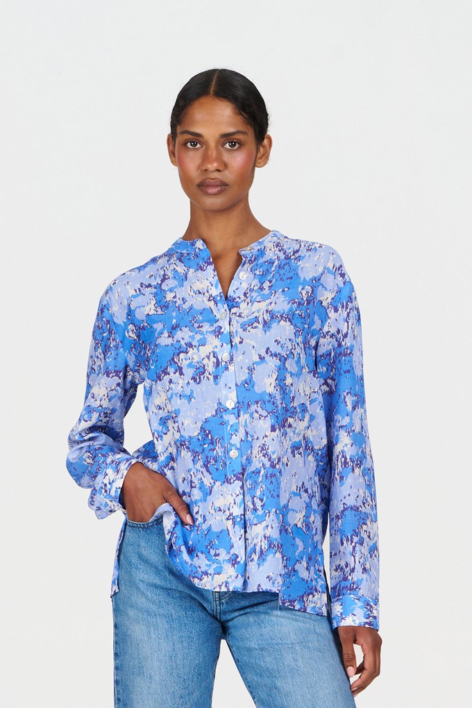 CORBY Tencel Linen Shirt - Acid Blue from KOMODO