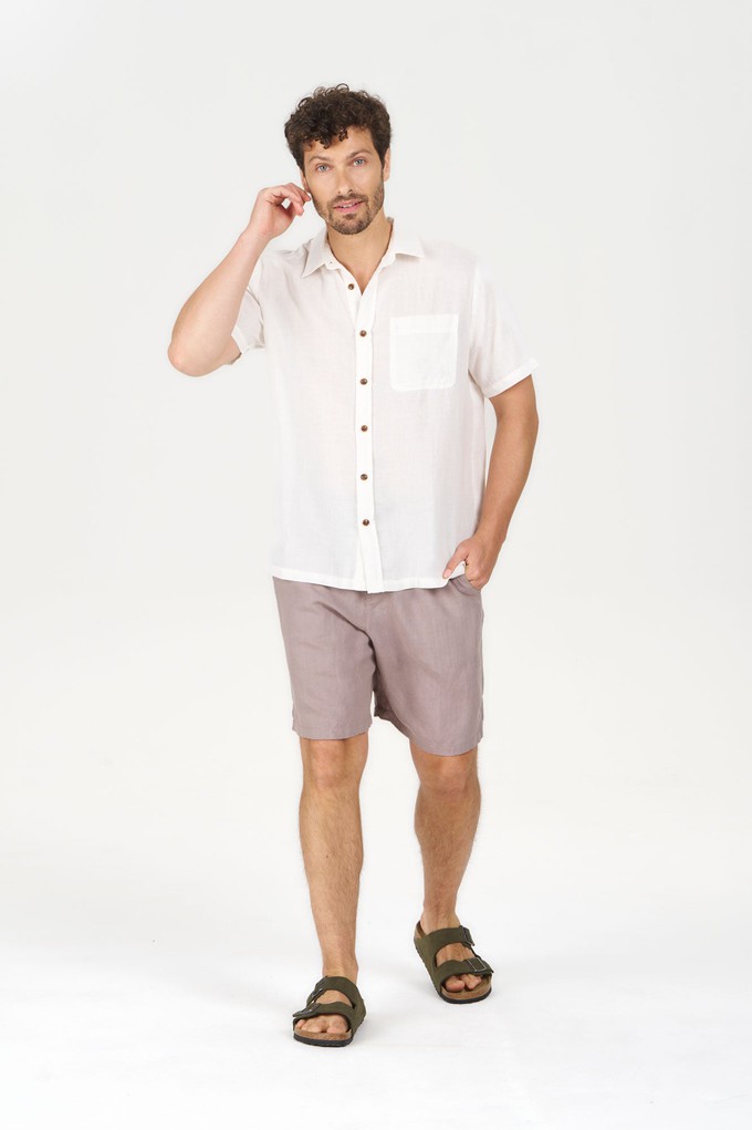 LOYLE Tencel Linen Shirt - White from KOMODO