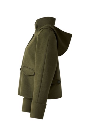 WICKER Recycled Wool Poly Coat - Olive from KOMODO