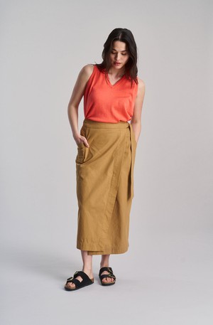 CARGO - Organic Cotton Skirt - Camel from KOMODO