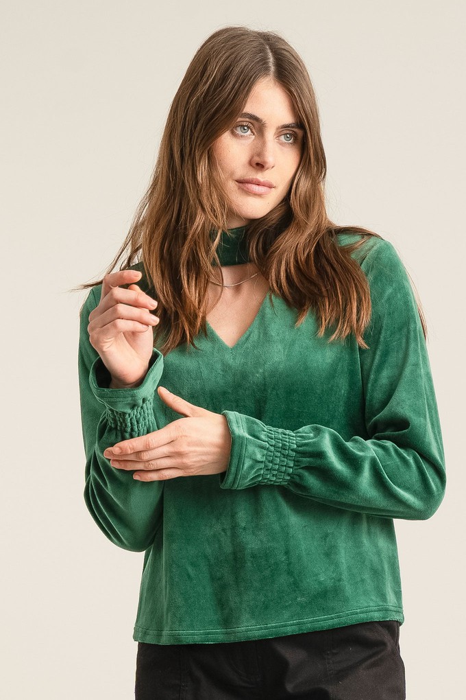 ALICE Velvet Top - Green from KOMODO