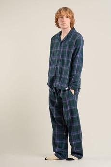 JIM JAM Mens Organic Cotton Pyjama Set - Black Watch via KOMODO