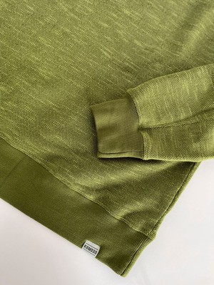 ANTON - Organic cotton sweat - Green melange from KOMODO