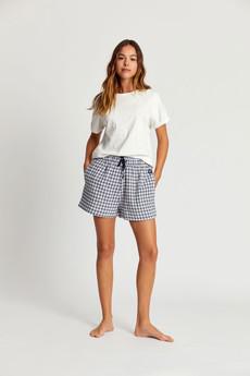 JIM JAM Womens - GOTS Organic Cotton Pyjama Shorts White via KOMODO