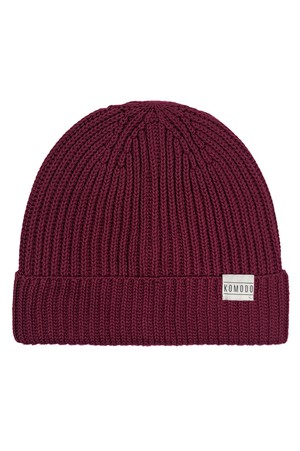 TOWN - GOTS Organic Cotton Beenie Hat Wine Red from KOMODO