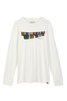 HAKON FREE TIBET  - GOTS Organic Cotton Tee White van KOMODO