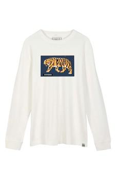 HAKON BENGAL TIGER - GOTS Organic Cotton Tee Off White van KOMODO