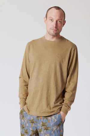 HAKON -  Organic Cotton Long Sleeve Tee Moss Green from KOMODO